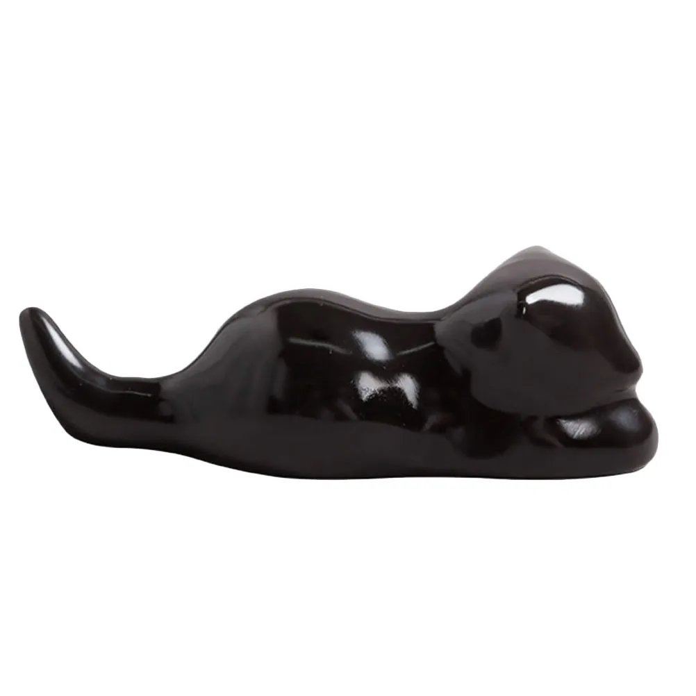 

Ceramic Chinese Calligraphy Brush Rest Sumi Pen Holder Cat Design Pen Rack Elegant Study Decor Ceramic Chinese Brush Rack