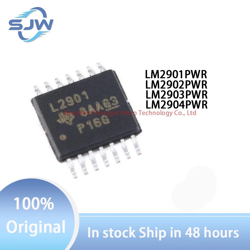 

LM2901PWR LM2902PWR LM2903PWR LM2904PWR Screen printing L2901 L2902 L2903 L2904 encapsulation TSSOP-14 TSSOP-8 Amplifier chip