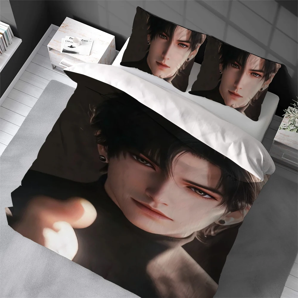 

Love and Deepspace Zayne Duvet Cover Set Soft Wash Bed 3 Piece Summer Comfortable Student Dormitory Home Baby Bedding seller