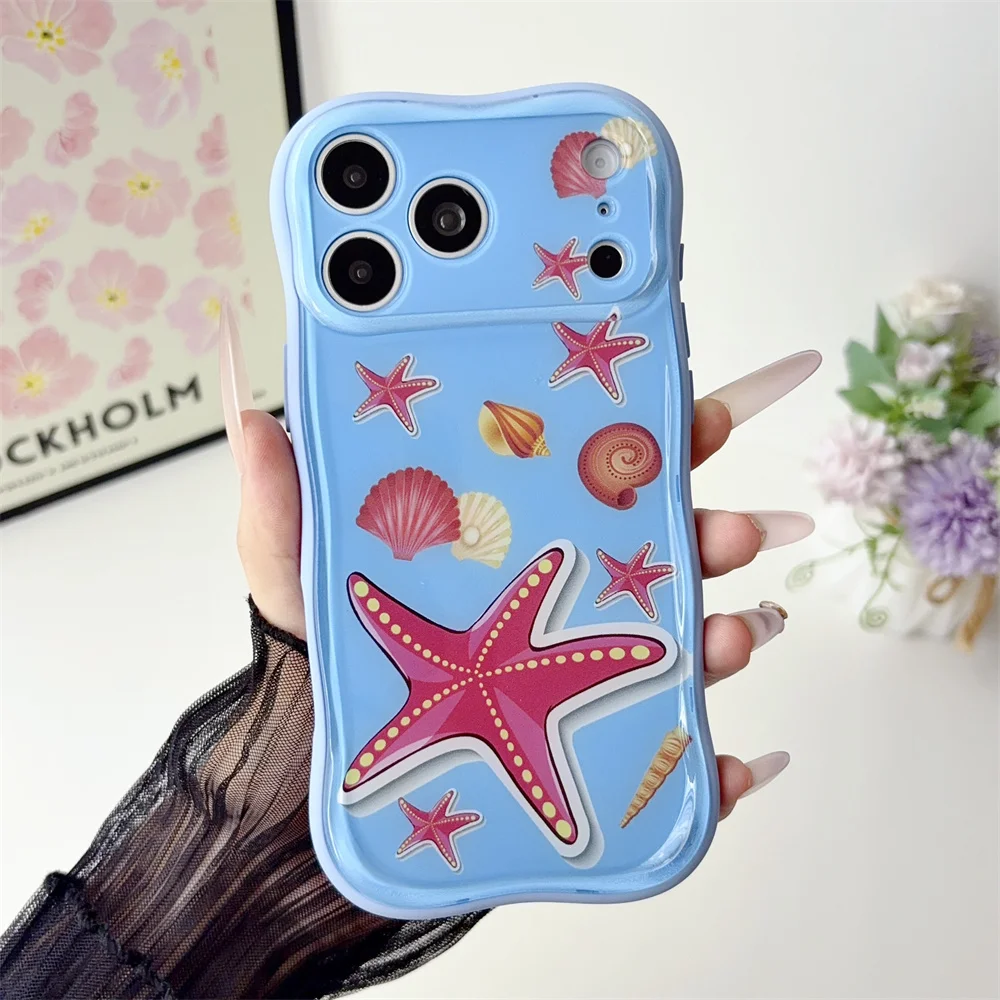 Luxuriöse Modische Handyhülle mit Farbigem Zeichnungsmuster für iPhone 18 Pro Max 17 Pro 16 Pro 15 Niedliche Stoßfeste TPU+PC Weiche Rückseite – Detail 9