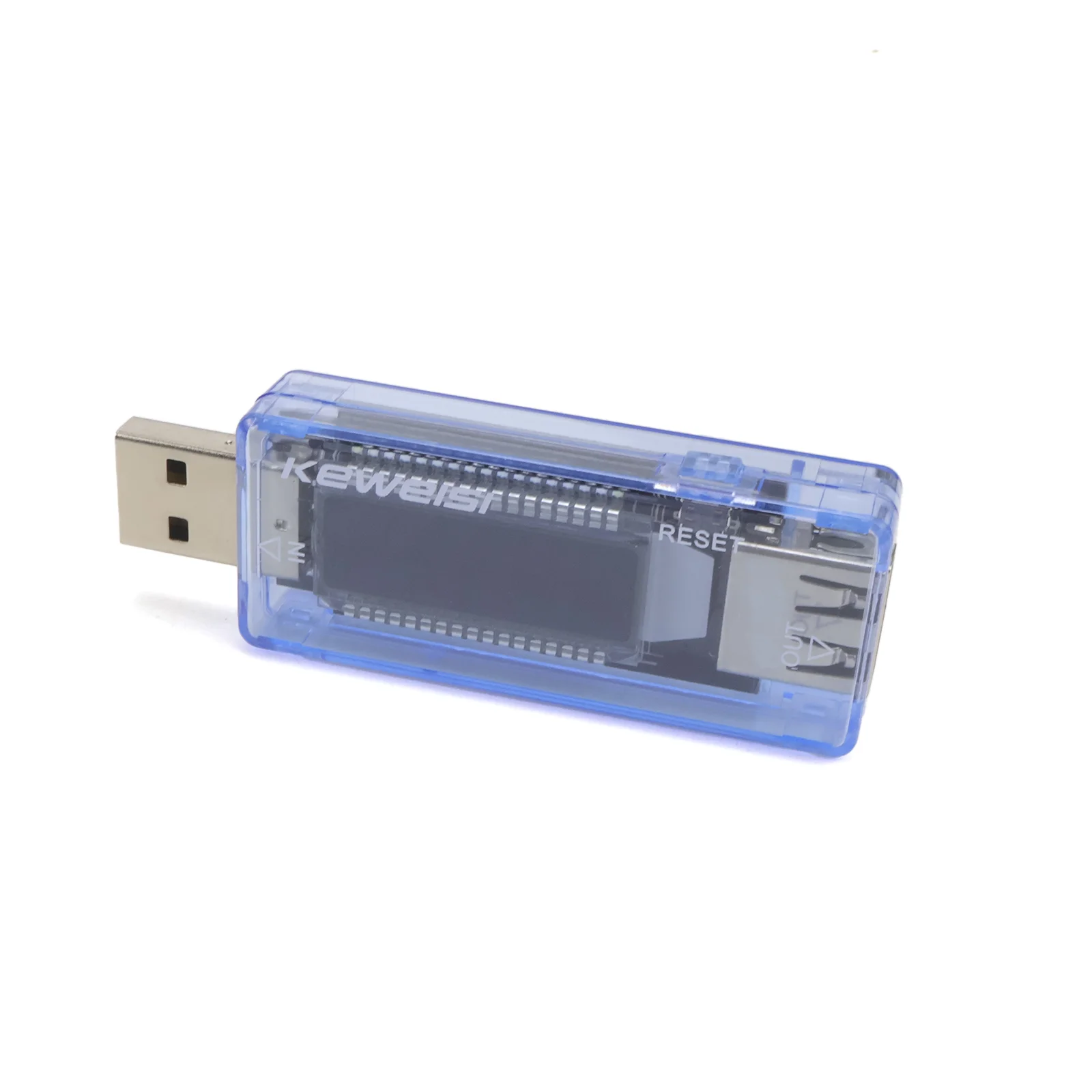 USB Current Voltage Capacity Tester 0.91 Inch OLED Display Volt Amp Meter for Charger Power Bank Battery Capacity Test
