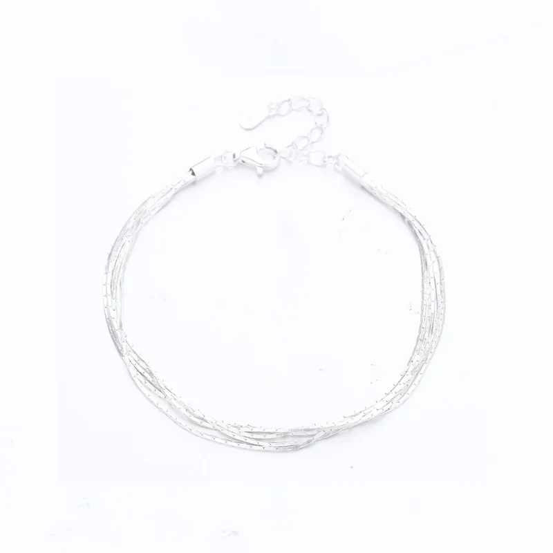 

New Design 925 Sterling Silver Snake Bone Chain Bracelet Female New Year Gift Personalities Temperament Silver Jewelry
