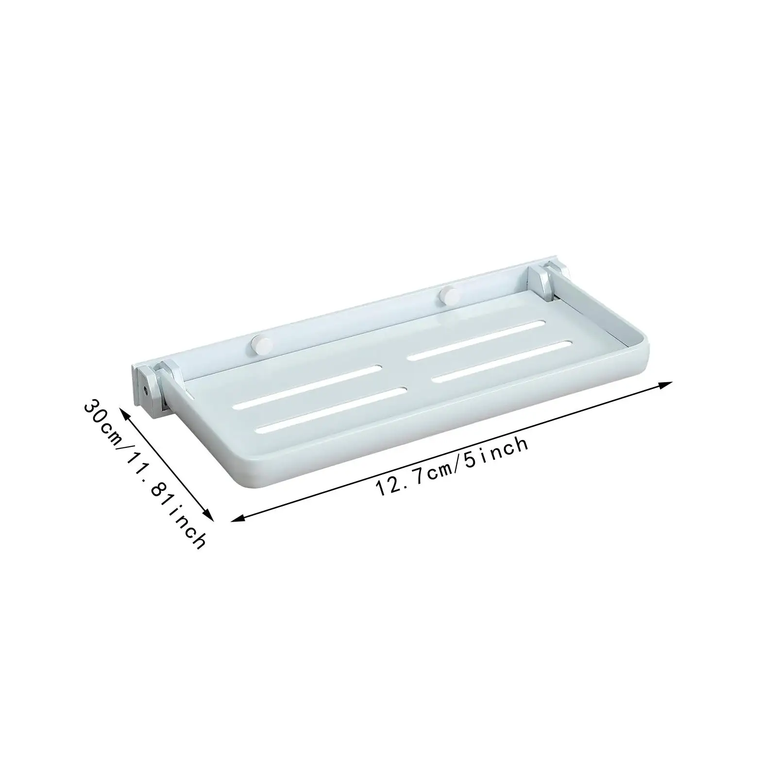 Bathroom Wall Organizer Shelf Cosmetic Organizer Tray for Dorms Cabinet Door Storage Rack Bath Float Shelf Waterproof