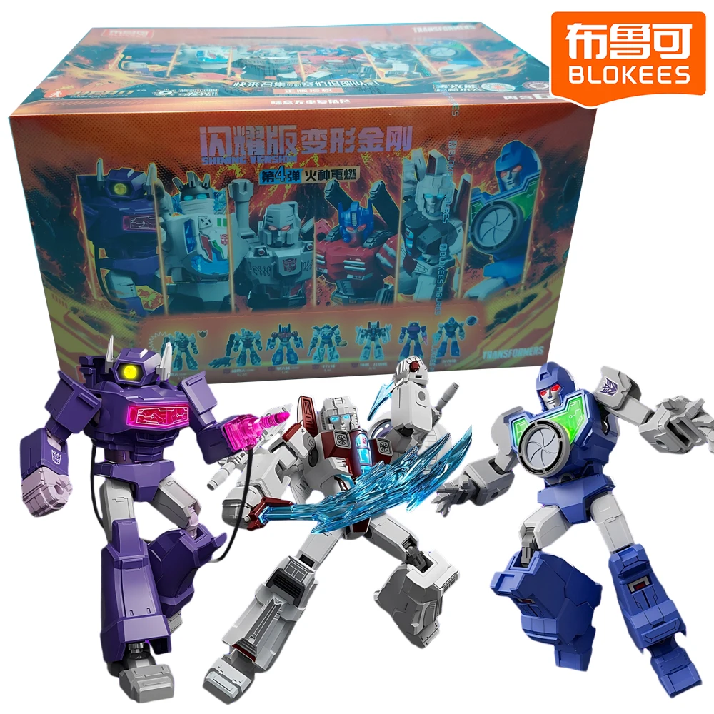 

New Original Blokees Transformers Blind Box Shining Version 4th Spark Reignited Robot Toys Shelf Displays Model Gift for Friends