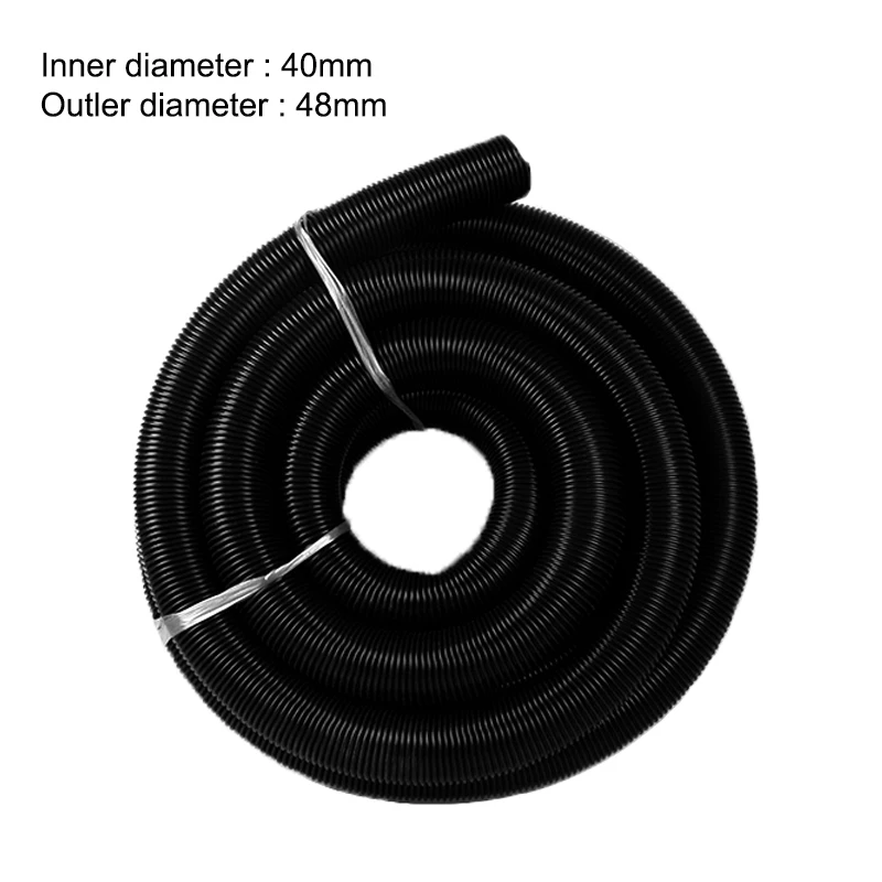 10m inner Diameter 40mm Black hose with High Temperature Flexible EVA vacuum cleaner Hose of  industrial Vacuum Cleaner