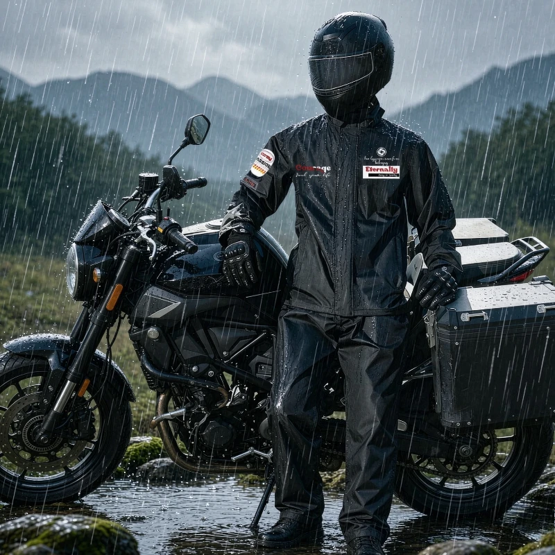 Cycling Commuter Rain Jacket - Traje Impermeable para Motocicleta, Conjunto de