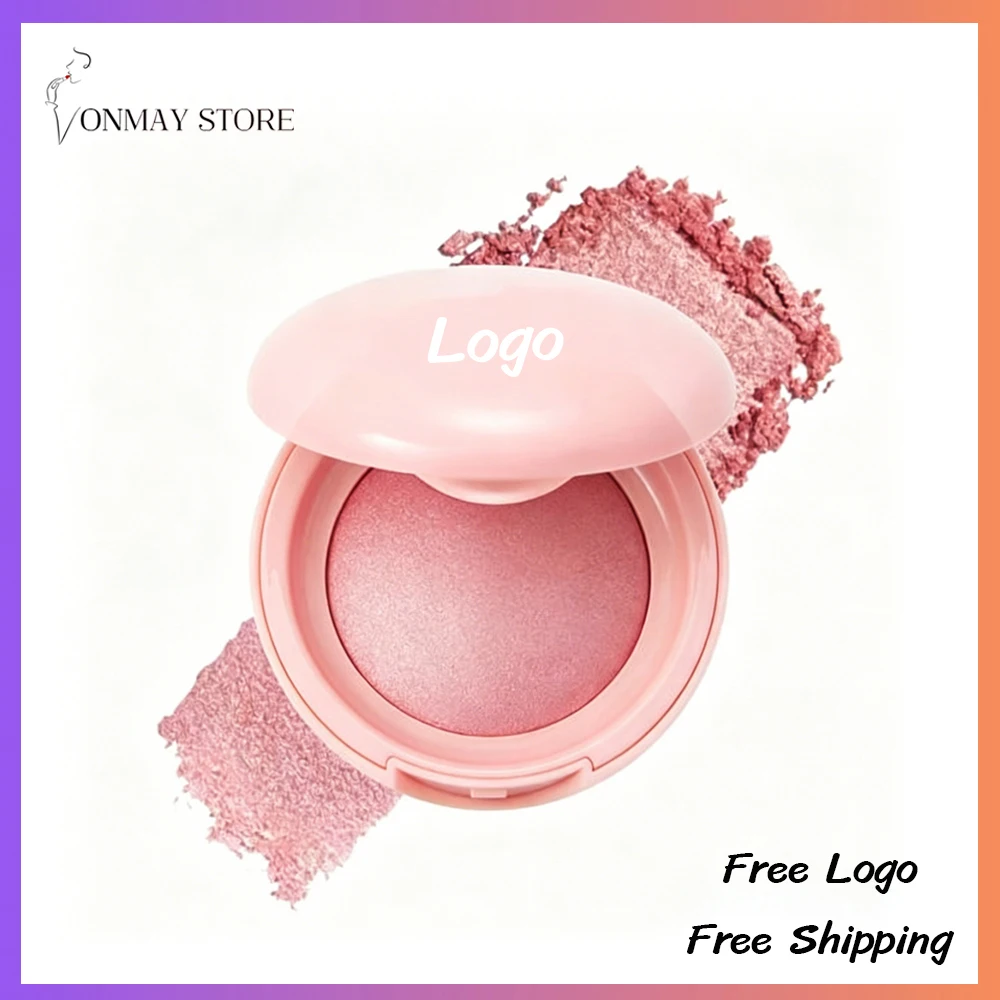 14-color Private Label 4.5g Blush Custom Logo Baked Powder Blusher Single-shade Rouge Face Summer Natural Long-lasting Makeup