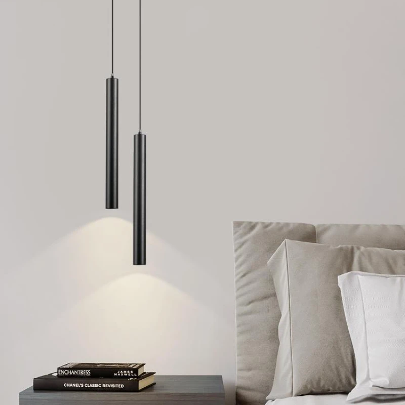 

Modern Long Line Bedside Lustre Pendant Lights Nordic for Living Room Wall Hanging Lamp Fixture Bedroom Luminaire Suspendu Lamp