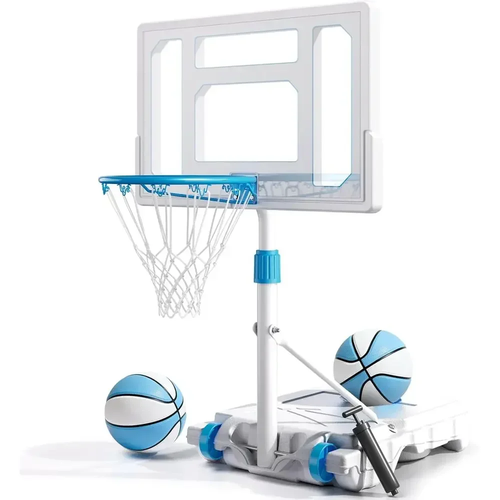 Aro de Baloncesto Portátil para Piscina de 32 Pulgadas - Acero Inoxidable, Resistente al Óxido, para Uso en Interiores y Exteriores