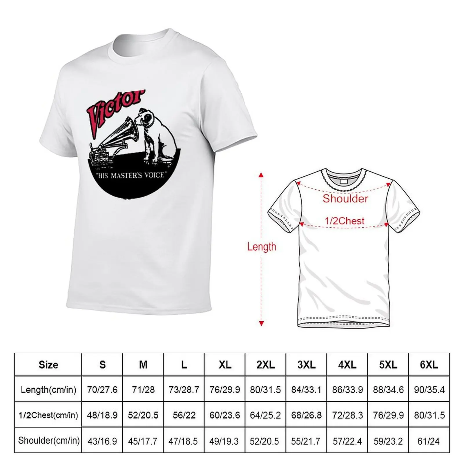 Victor His Master's Voice T-Shirt Louboutins essential t shirt oversized t shirts for men