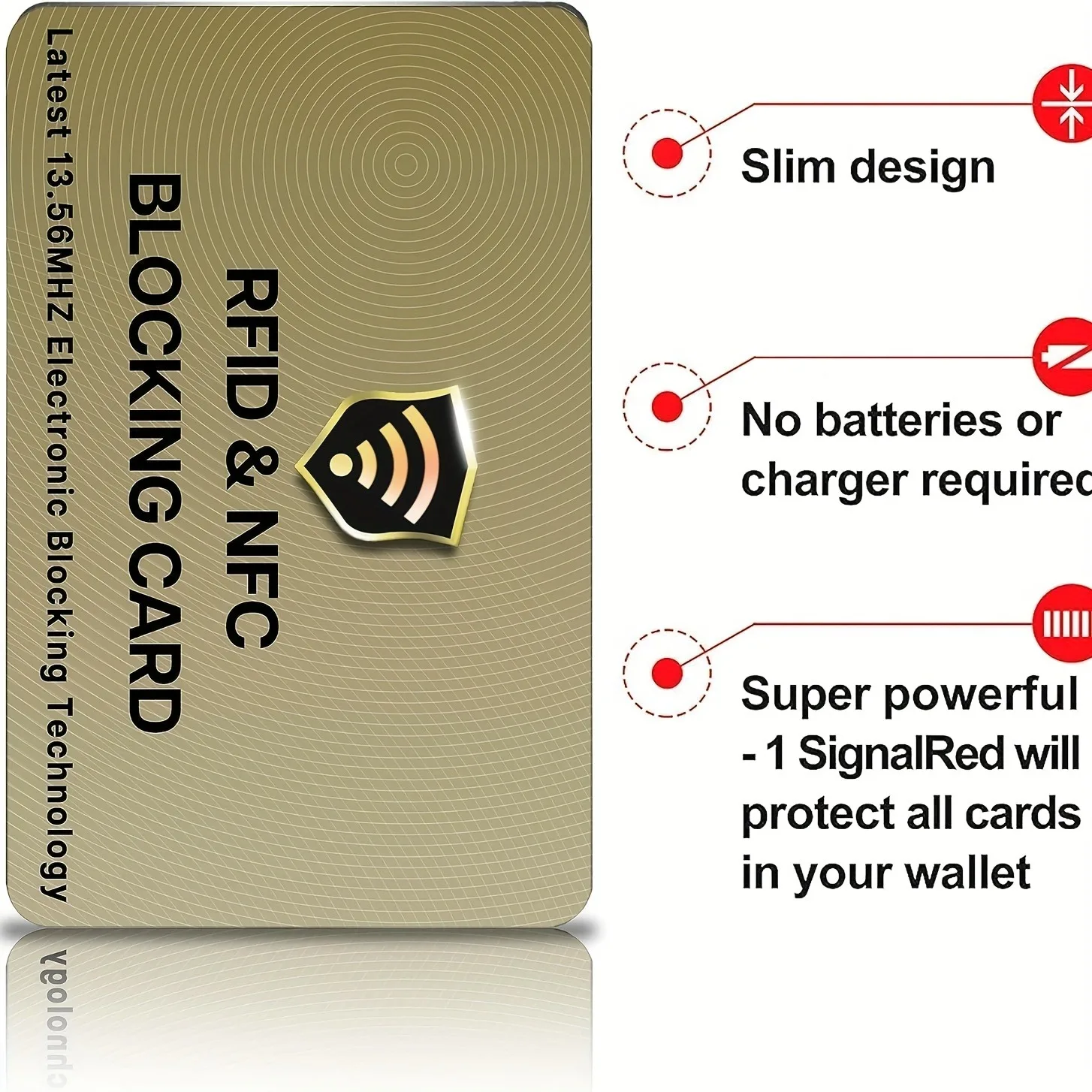 10/5Pack Card Protects Entire Wallet Purse For Men & Women, NFC Contactless Bank Debit Credit Card Protector ID ATM Guard Card