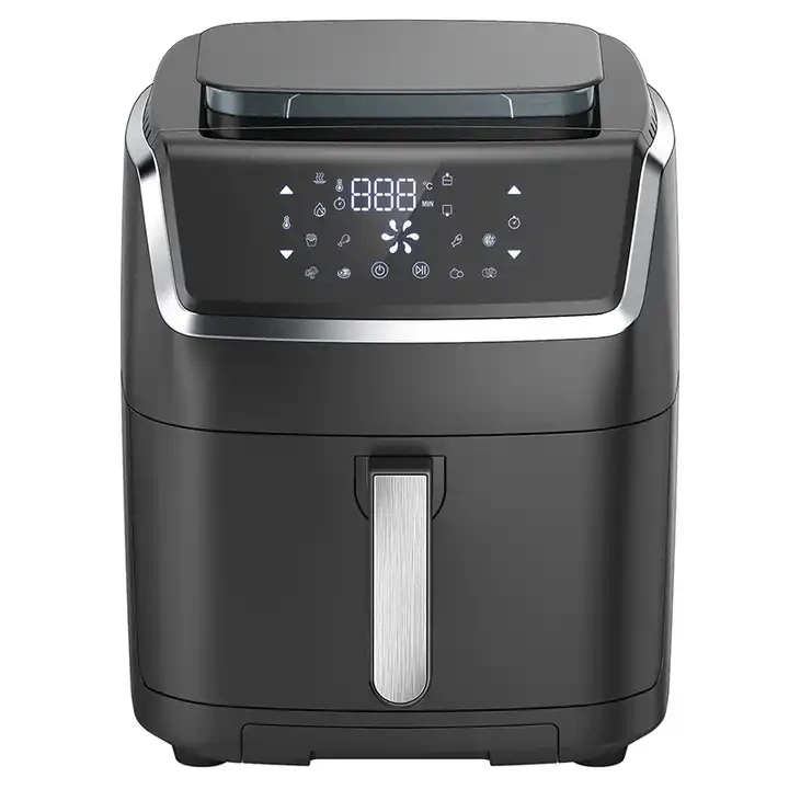

2026 New Model Multi-functionalFactory Price Hot Style 6L7L8L Stainless Steel Visible Widow Digital air Fryer Oil-free WIFI App