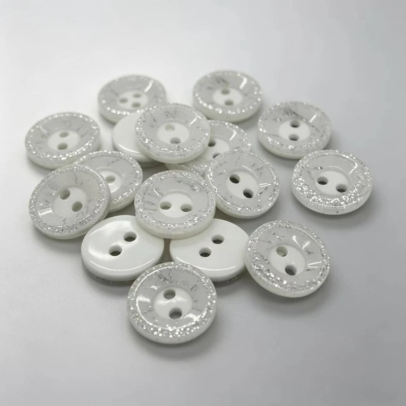 50pcs Resin 2 Holes buttons the wholesale Pearl color for the shirt the children\'s clothes 12mm