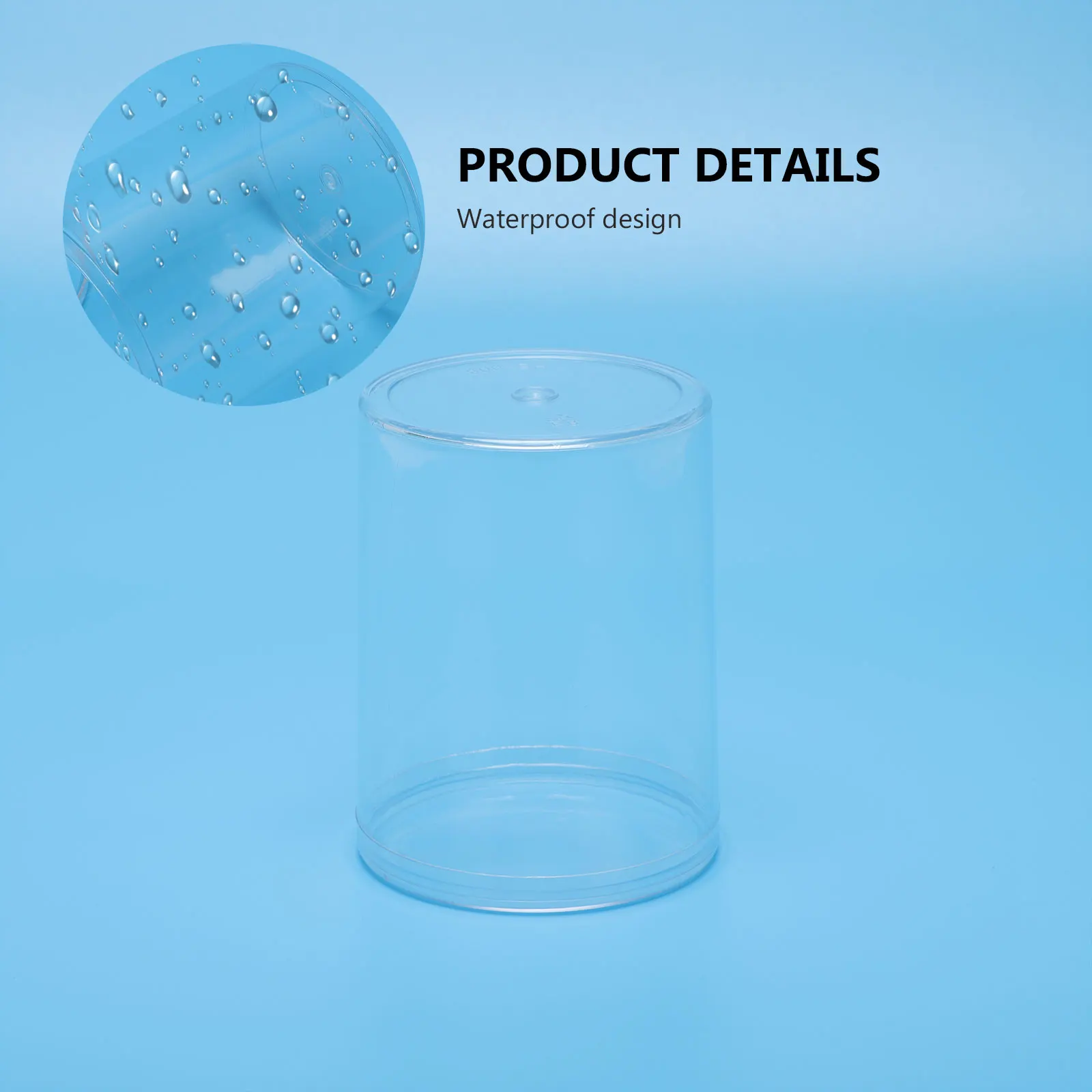 

6 Pcs Clear Action Figure Showcase Round Storage Box Figurine Collection Container Jewelry Small Boxes Figurines