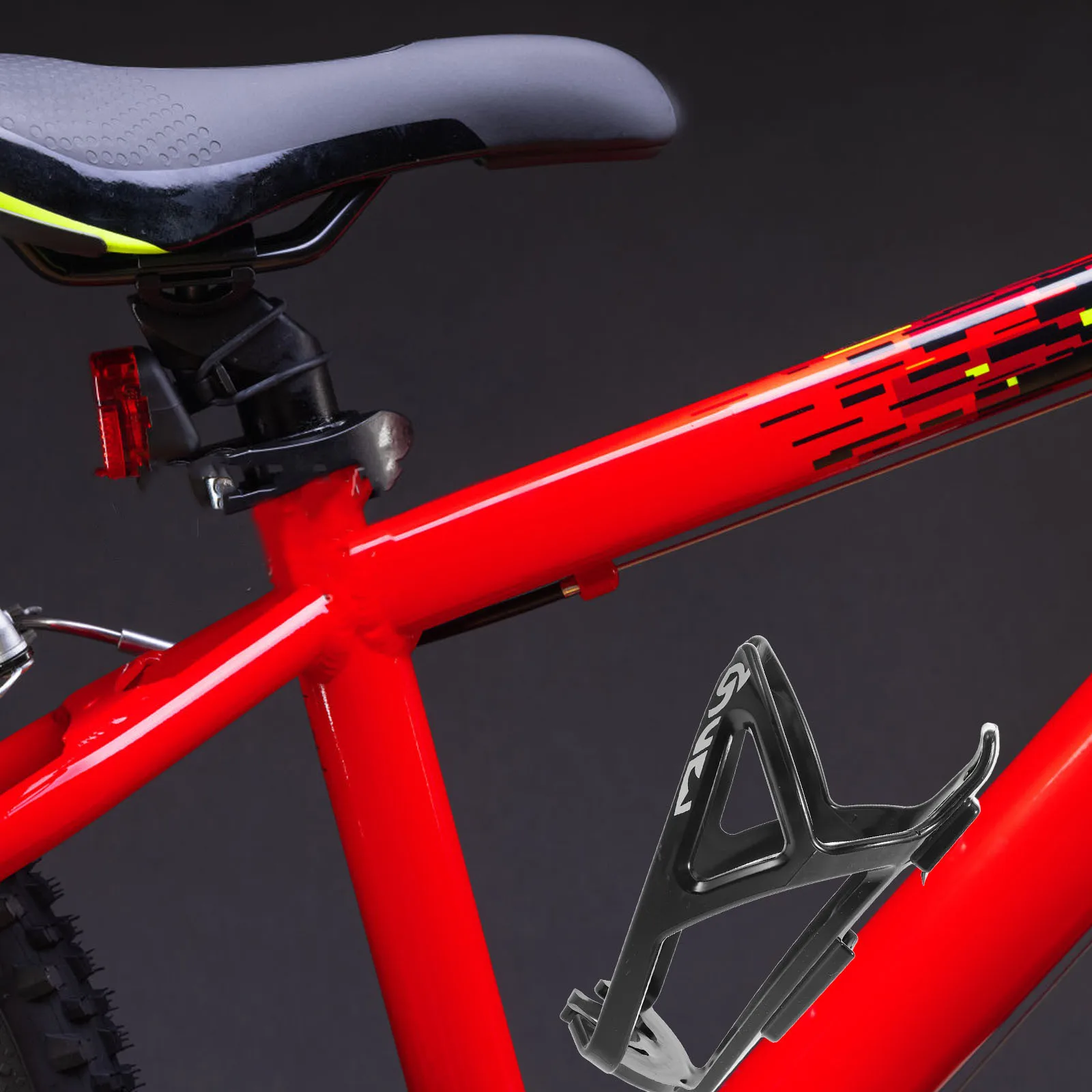 

1Set Bike Water Bottle Cage Lightweight Durable Plastic Outdoor Bike Cup Holder Bicycle Water Bottle Holder Easy Fix