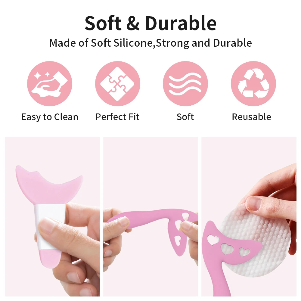 Siliconen Eyeliner Assist Template Set Eyeliner-stencils voor ogen Cosmetica Make-up sjabloon Herbruikbare Eyeliner-stencils Siliconen