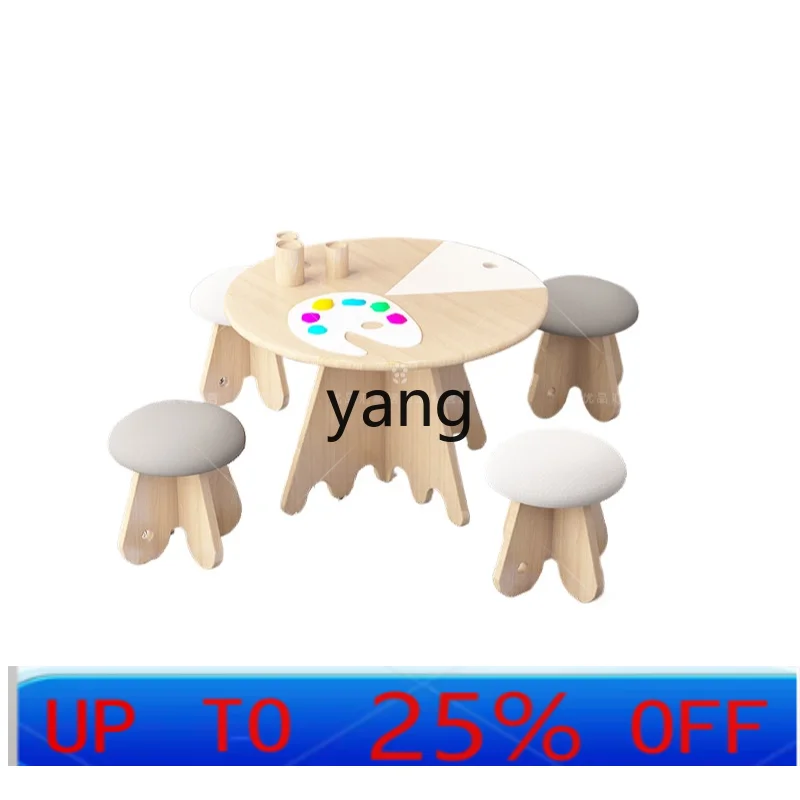 CX Children's Tables and Chairs Suit Kindergarten Toy Desk Baby Learning Desk