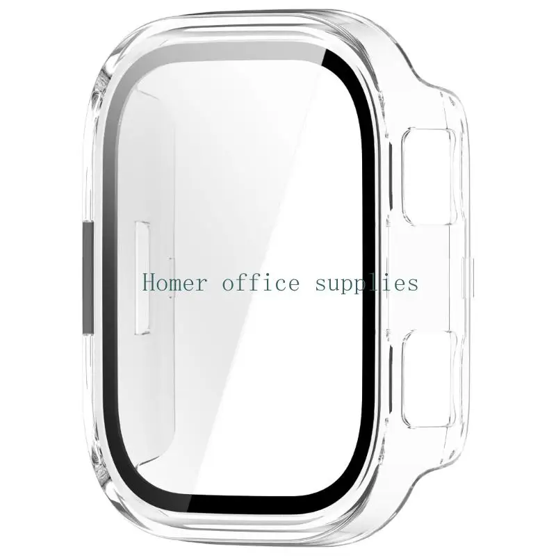 K43B Smartwatch Case for A2568, Clear Front Layer, Hard Shell with Side Openings for Daily Wear, Commute, and Outdoor Use