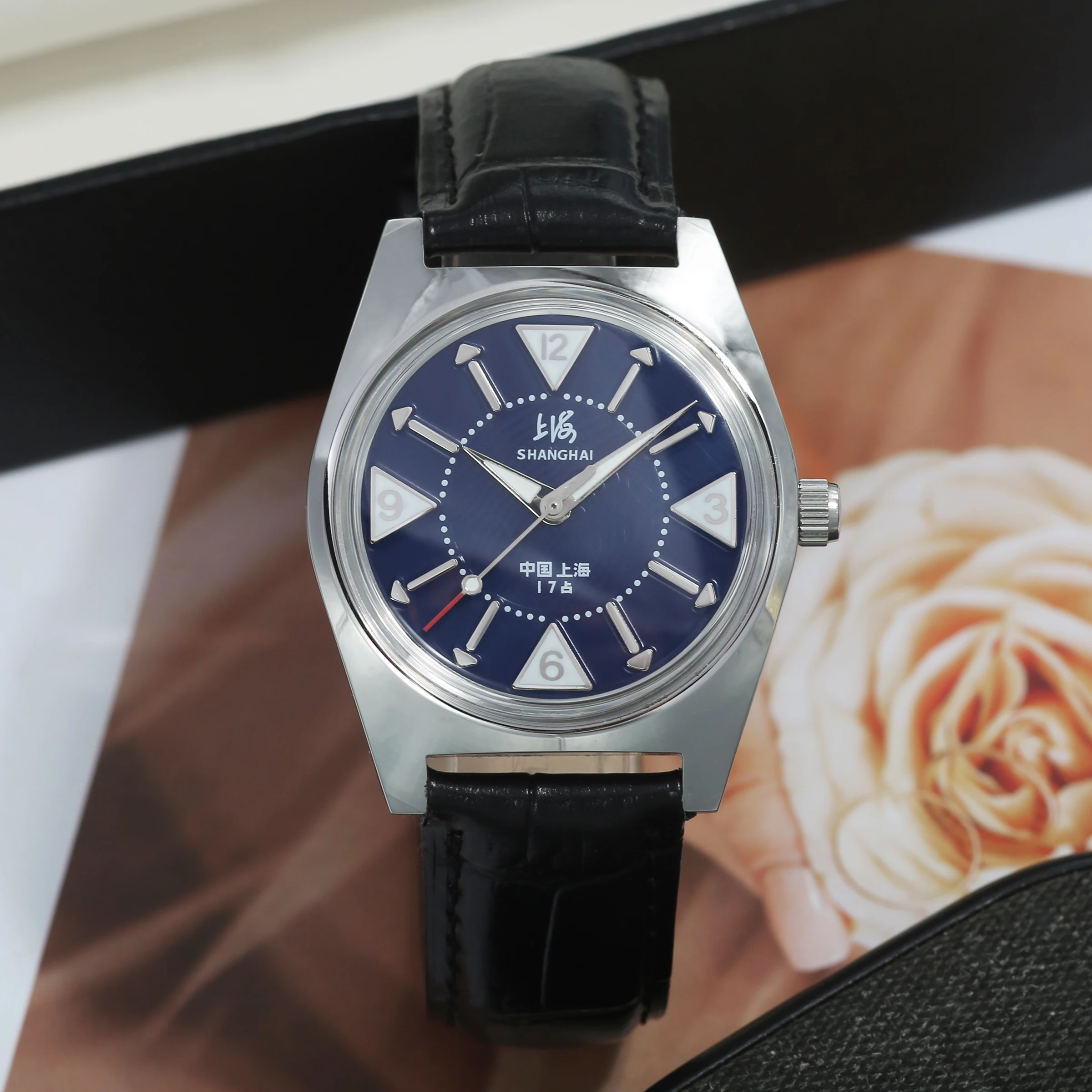 Shanghai Dress Watch Vintage Collector Timepiece Gift for Gentlemen Wholesale Drop Shipping Factory Supply