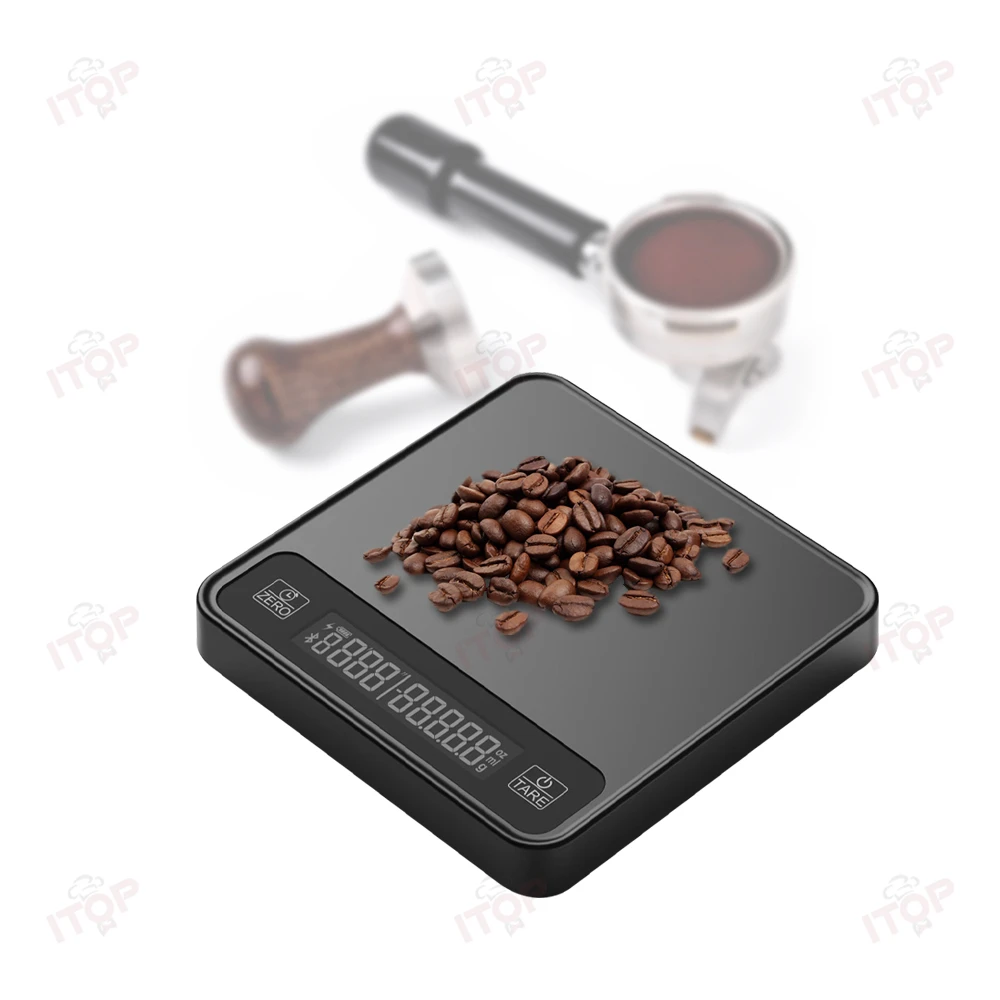 STLF JW 도매 미니 커피 디지털 저울 2kg/0.1g 고정밀 커피 저울 타이머 LED 고화질 디스플레이 포함