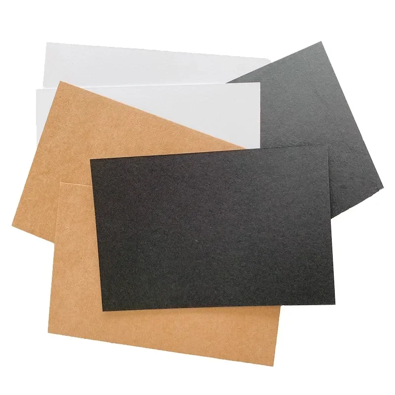 20PCS/pack Vintage Blank Kraft Paper Wedding Gift Card Office Paper DIY Craft Envelopes Multifunction