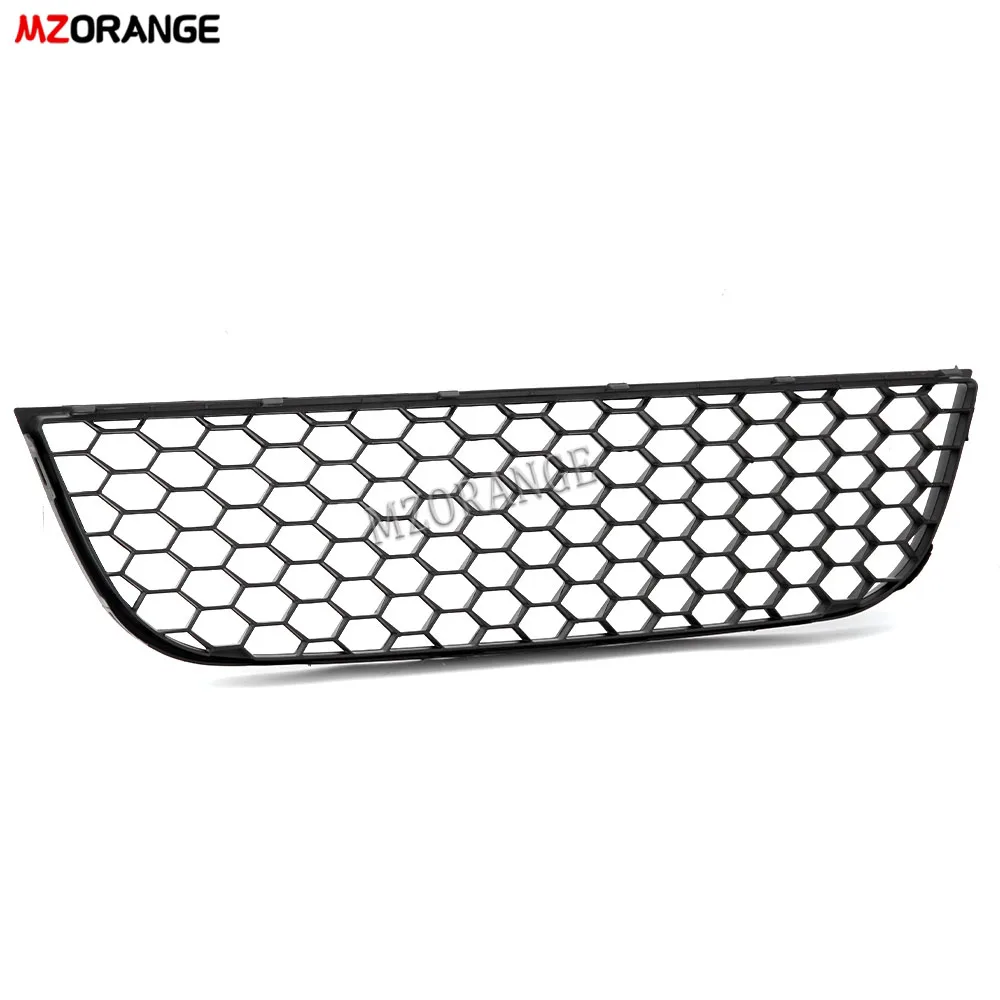 Car Front Center Bumper Vent Grille Grill Cover For VW POLO-GTI MK4 9N3 2006 2007 2008 2009 ABS Black High Quality