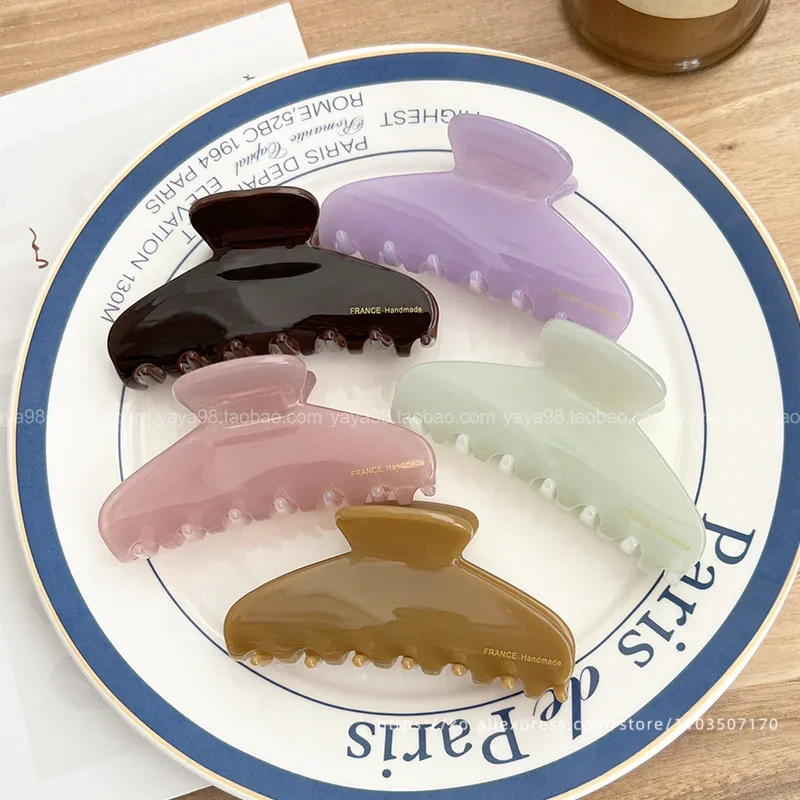 كوريا الجنوبية فرنسا عودة رئيس القرش كليب الفرنسية أنيقة نصف كليب عموم مشبك الشعر #4