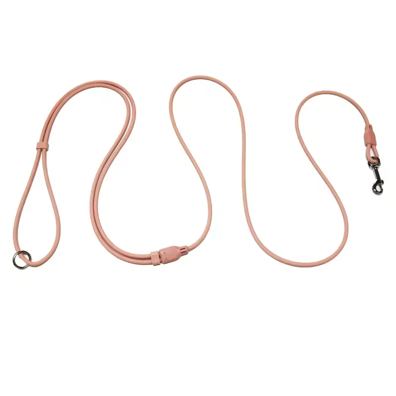 مقود حيوانات أليفة من السيليكون PVC عالي الجودة مقاوم للماء ومتين، مناسب لتدريب الكلاب الصغيرة والمتوسطة والكبيرة.