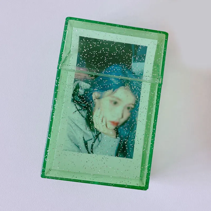 Boîte de Rangement pour Carte Flash, Style Ins Simple, 3 Pouces, Coque de Protection Transparente Étanche, Boîte de Collection Photo Étoile DIY