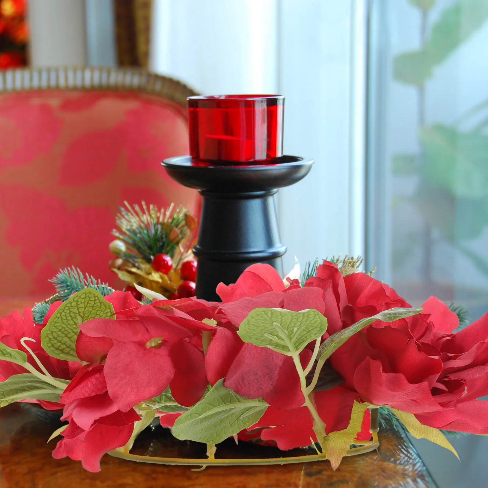 

Artificial Peony Wreath Garland Decoration Simulated Flower Wreaths Peonies for Table Home Party Wedding Spring