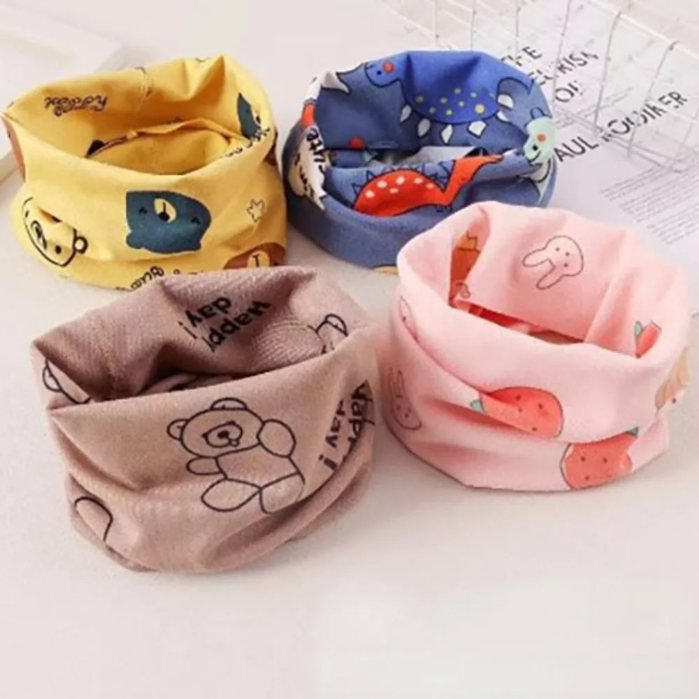 

Soft and Skin Friendly 0-12years Winter Kids Scarf Breathable Dacron Baby Neckerchief Cute Scarf Warm Windproof