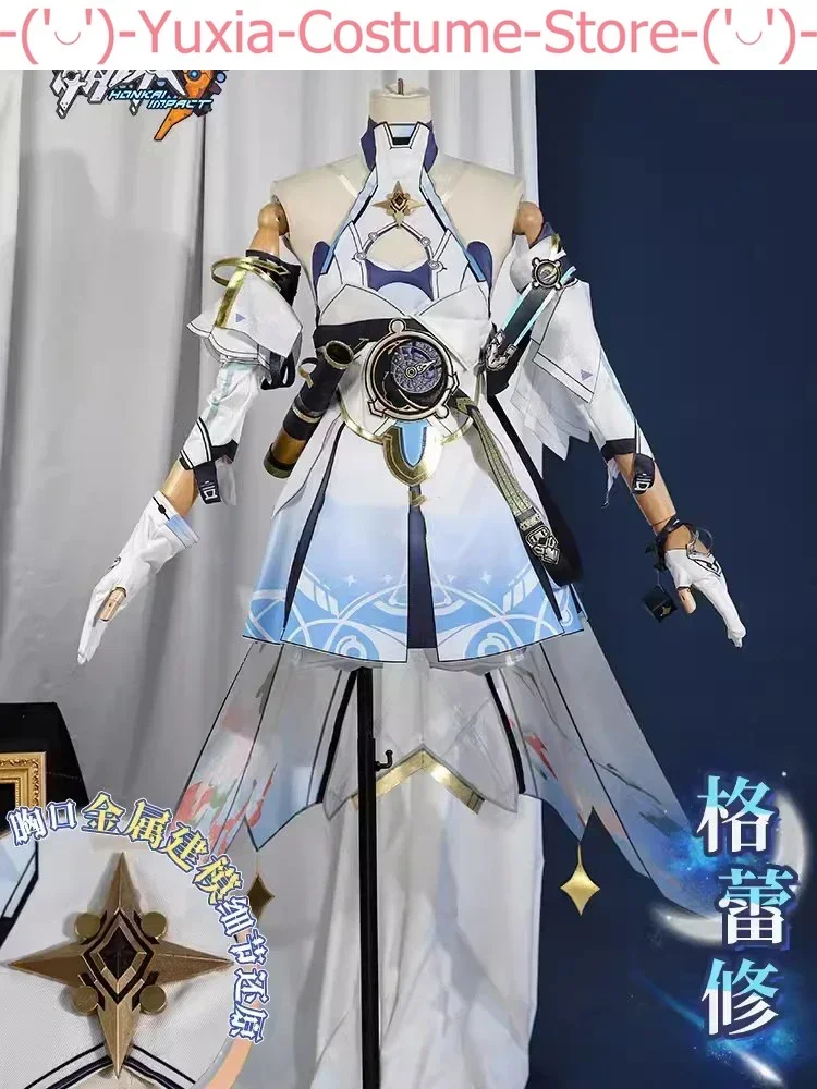 Anime Honkai Impact 3rd Griseo Game Suit Lovely Dress Uniform Cosplay Costume Halloween Party Role Play Outfit Women