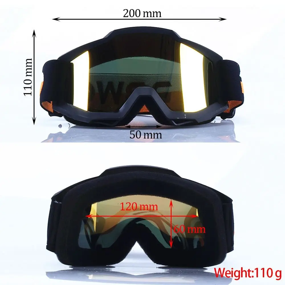 Motocross Glasses Night Vision Motorcycle Glasses Dust Proof Anti-UV Helmet Goggles Newest Anti-UV 400 Cycling Glasses Motocross