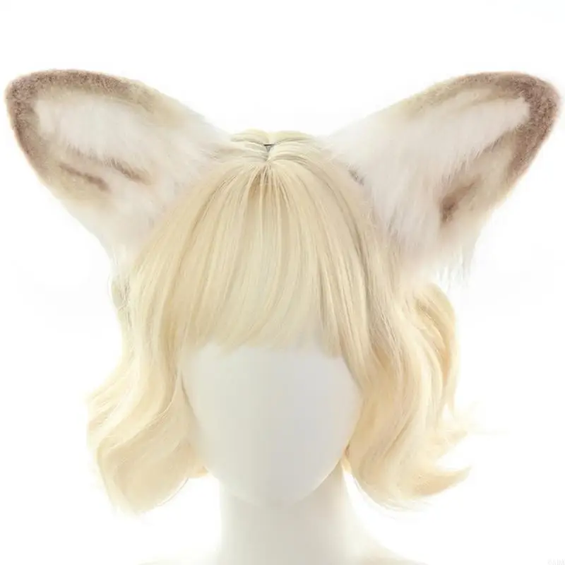 Bandeaux oreilles mouton en fourrure, bandeau d'oreille mouton, couvre-chef, Costume mouton 6XDA