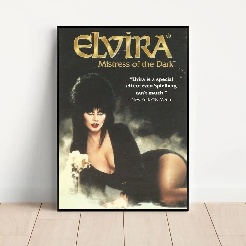 game E-Elvira mistress dark  Poster Kraft Club Bar Paper Vintage Poster Wall Art Painting Bedroom Study Stickers