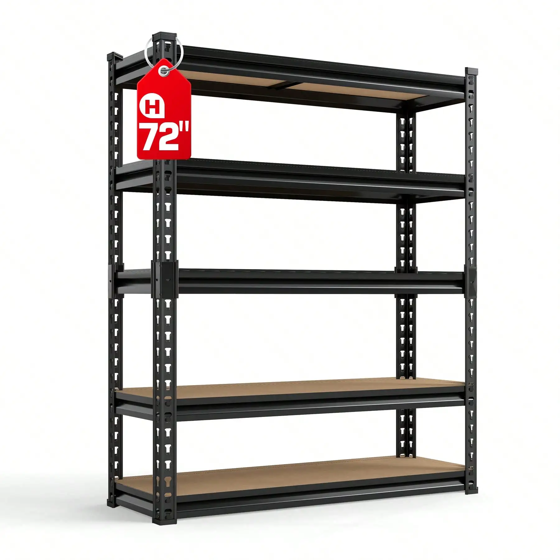 

[3/5 Tier Metal Rack] Heavy Duty 3/5 Tier Metal Storage Rack | 500/2000 Lb Adjustable Shelving Unit With Easy 10-Min Assembly