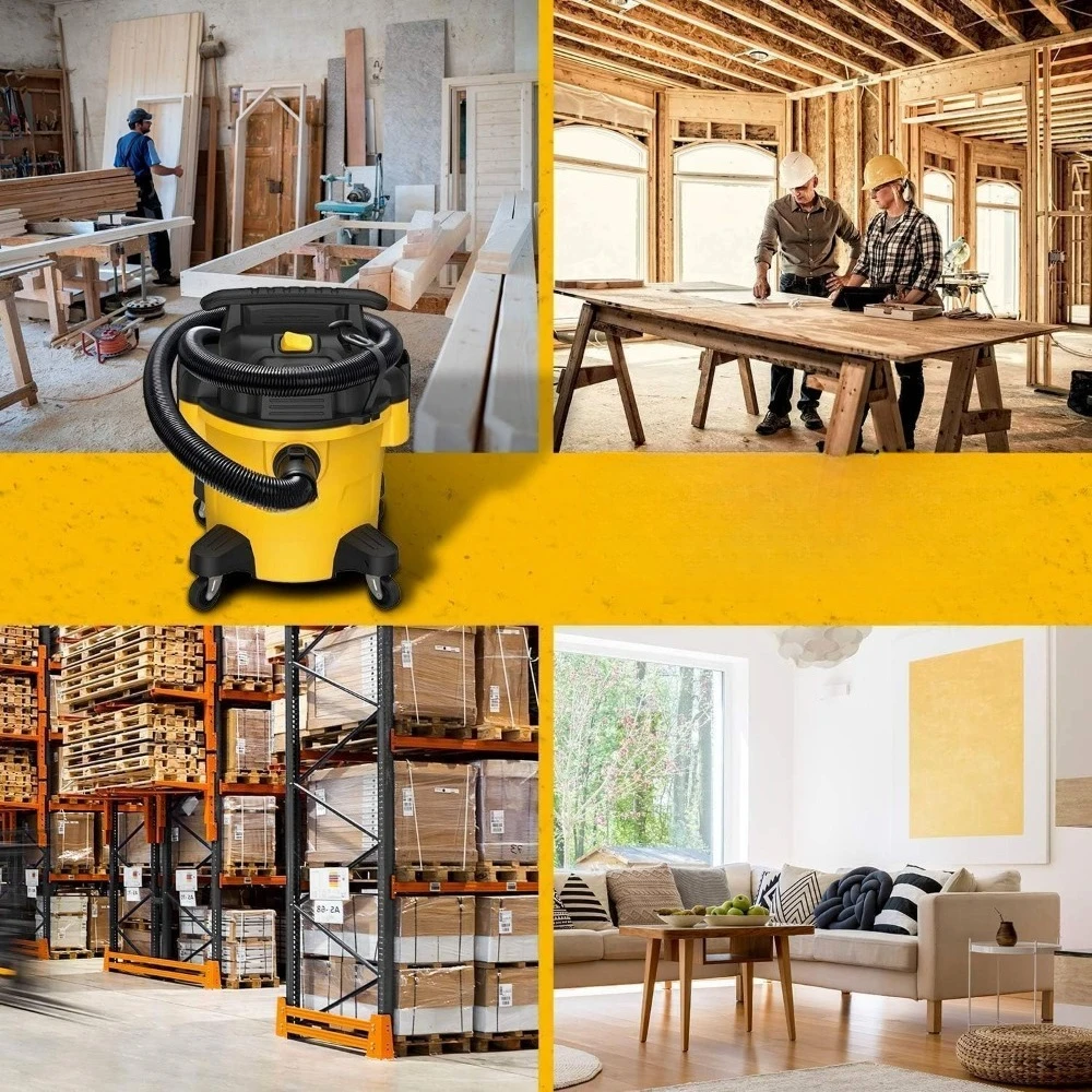 أدوات كهربائية/9 جالون مكنسة بولي شوب فائقة الهدوء رطبة/جافة، DXV09P-QTA للحد من الضوضاء للمتجر، مكنسة متجر شديدة التحمل #6