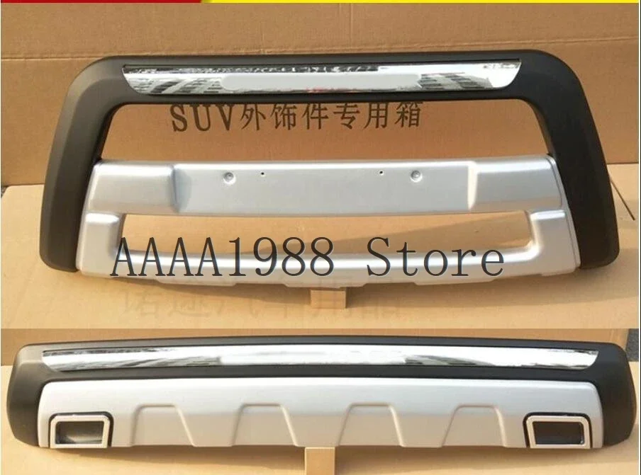 2013 2014 2015 for Mitsubishi Outlander Front + Rear Bumper Diffuser Protector Guard Skid Plate Car Styling Accessories