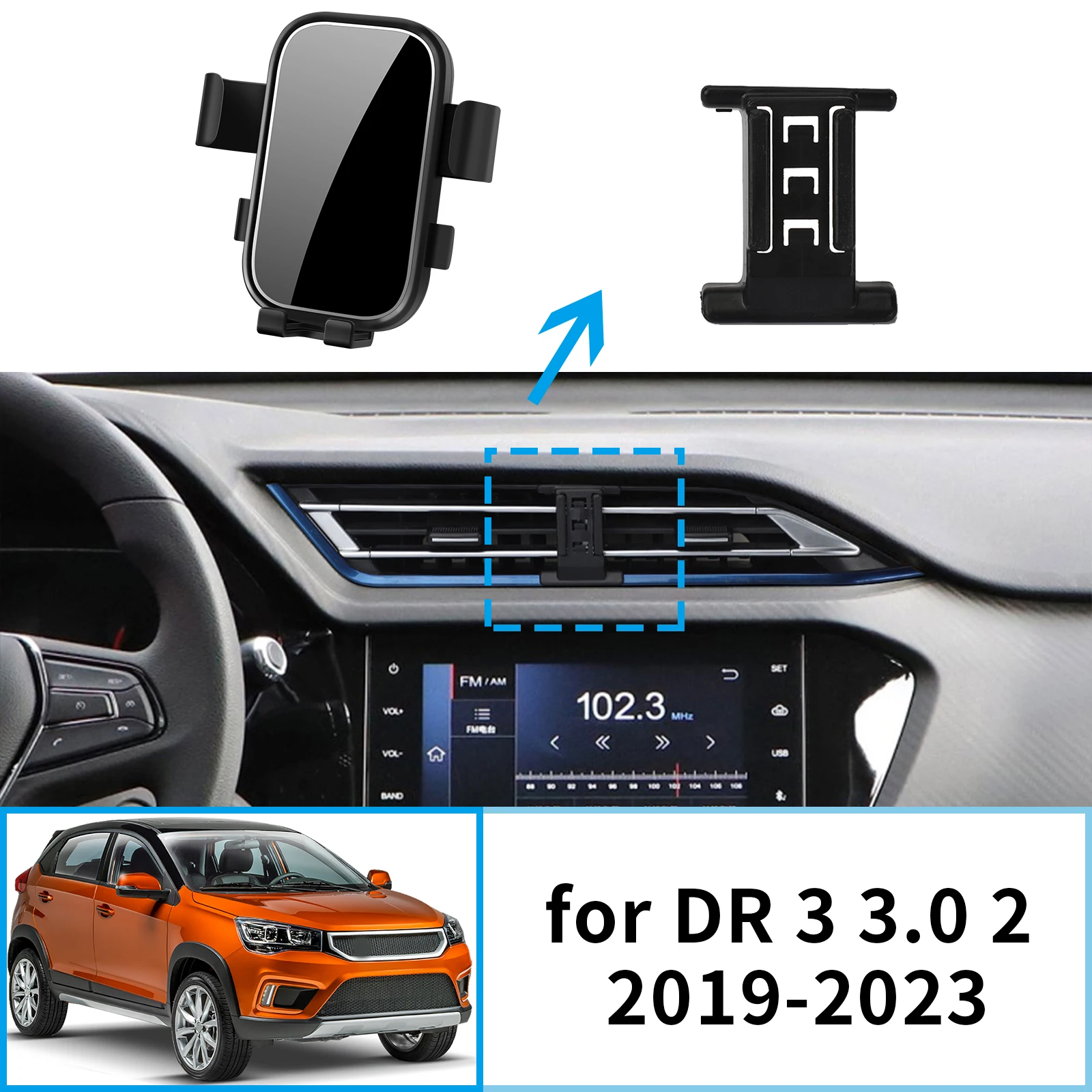 

Car Mobile Phone Holder for Chery Tiggo 2 DR 3 3.0 2018 2019 2020 2021 2022 2023 Accessories GPS Bracket Navigation Stand Auto