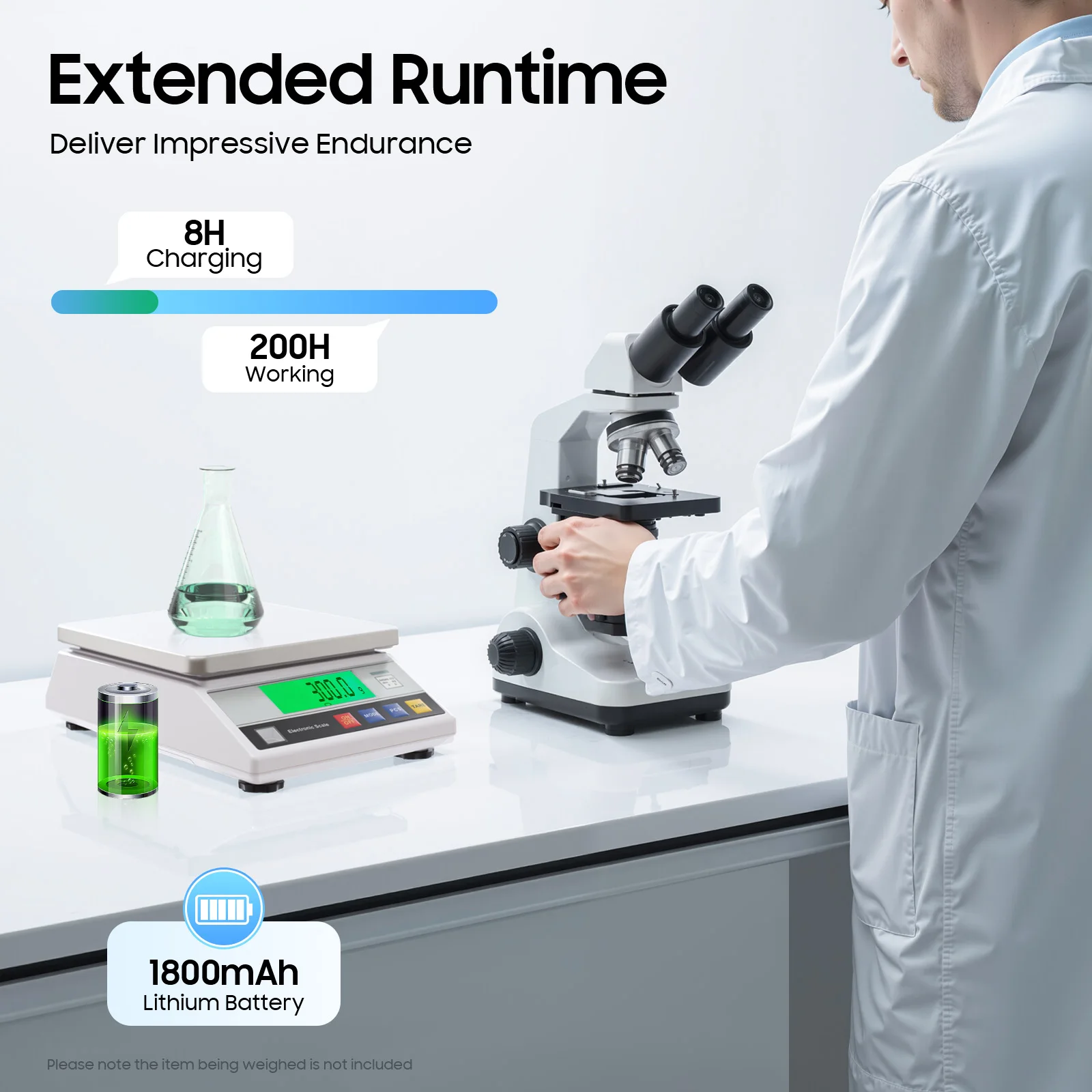مقياس ميزان إلكتروني صناعي عالي الدقة قابس الاتحاد الأوروبي 7.5 كجم تحميل 0.1 جرام دقة LCD عد الفارغ لمستودع المطبخ المختبر