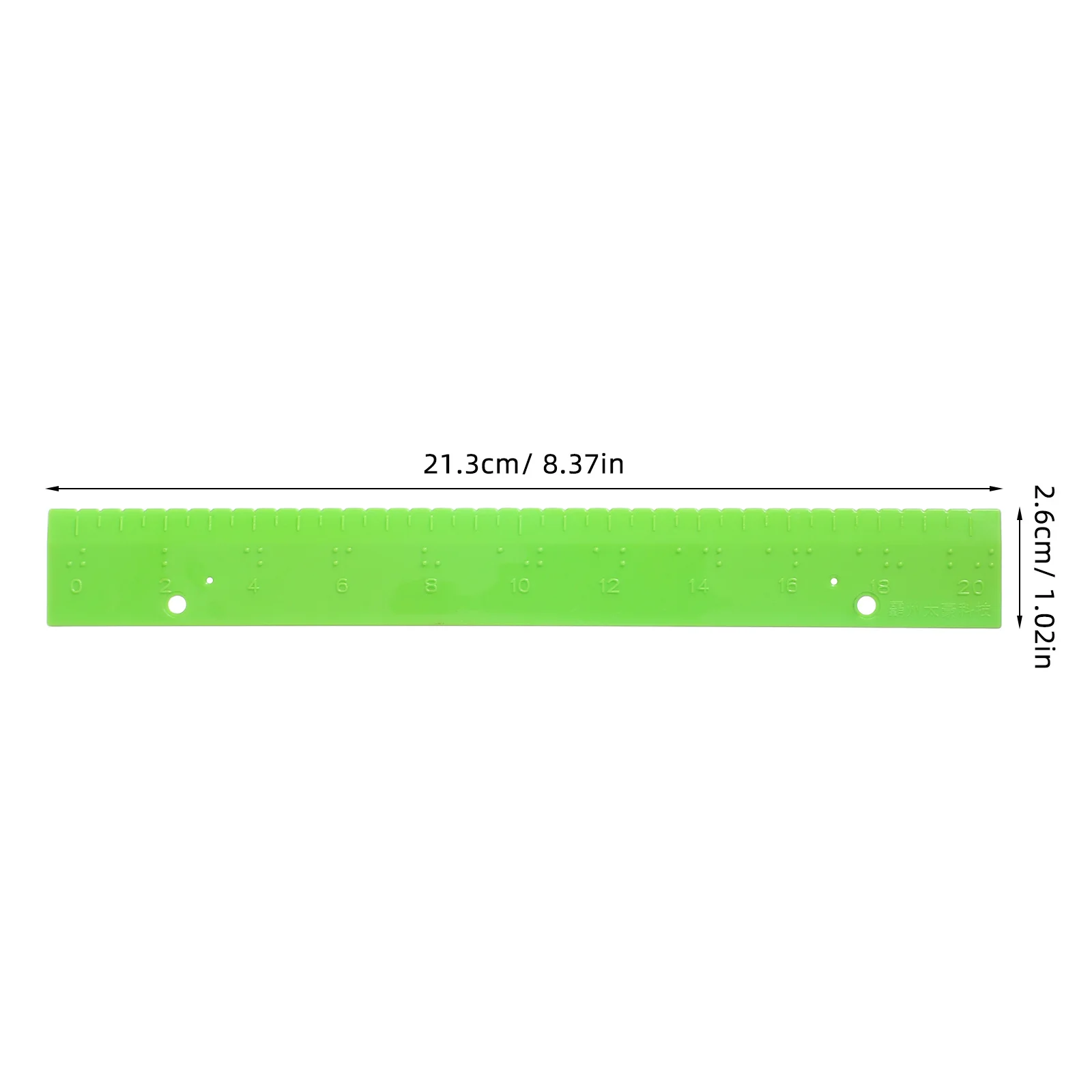 Sturdy Blind Person Ruler Tool Tactile Feedback Measurement Equipment for Learning and Drawing Without Visual Assistance