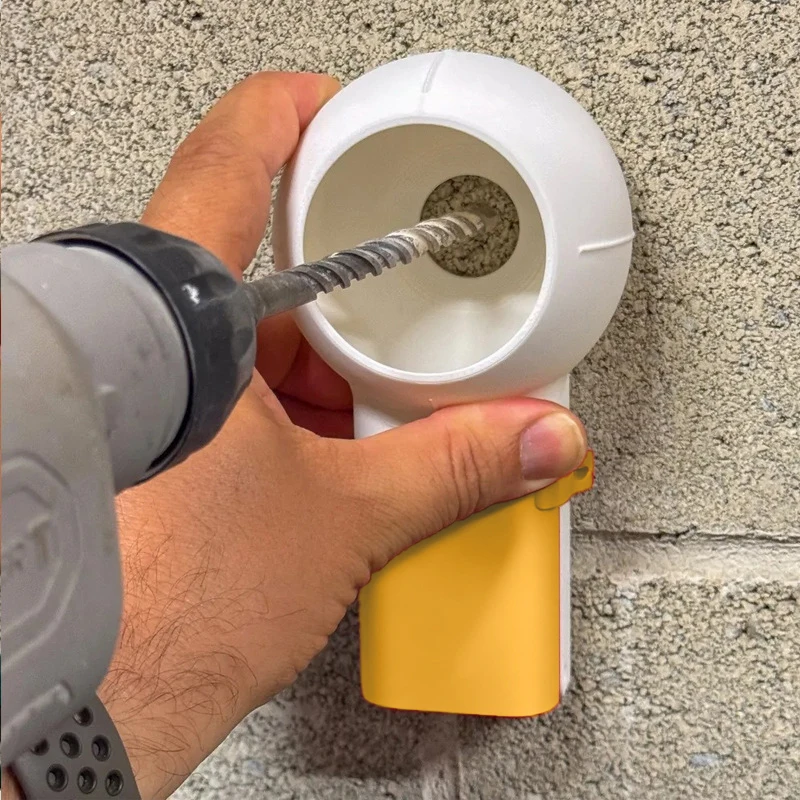 New【1Pcs Efficient Dust Collection Design Rotating Nozzle Drill Bit Dust Box Suitable For Drilling Sanding And Grinding】