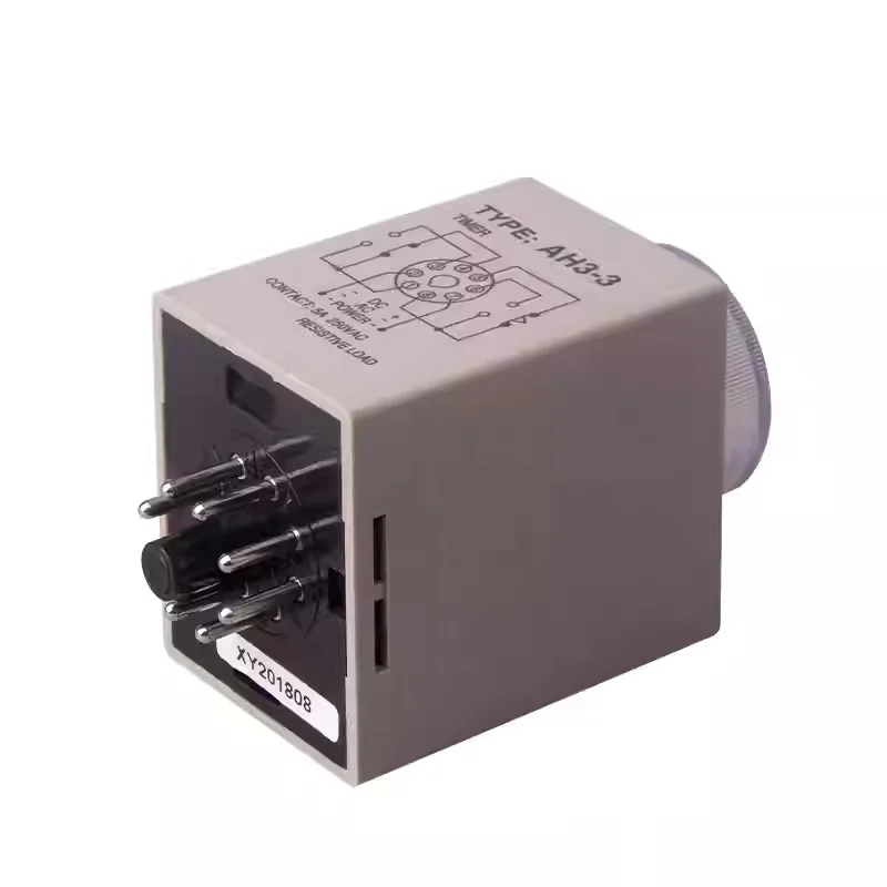 AC 36V 110V 220V 380V DC 24V Delay Timer Time Relay 0~60 Seconds 0~60 Minutes AH3-3 with socket base