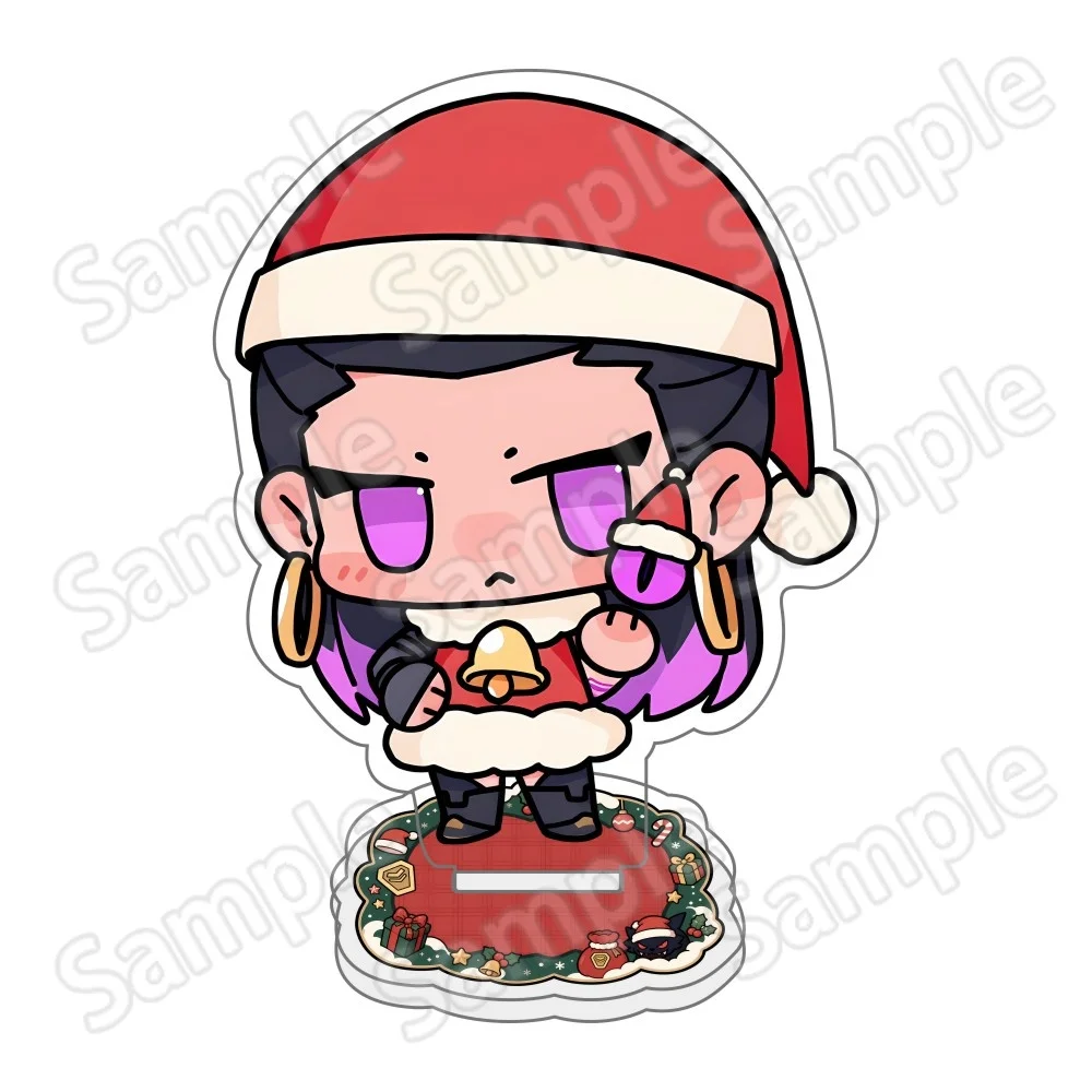 game Valorant Jett Sage Reyna Neon 10cm Acrylic Stand Keychain Desktop Ornament  Character Bag Pendant Collectible Fan Gift view 4