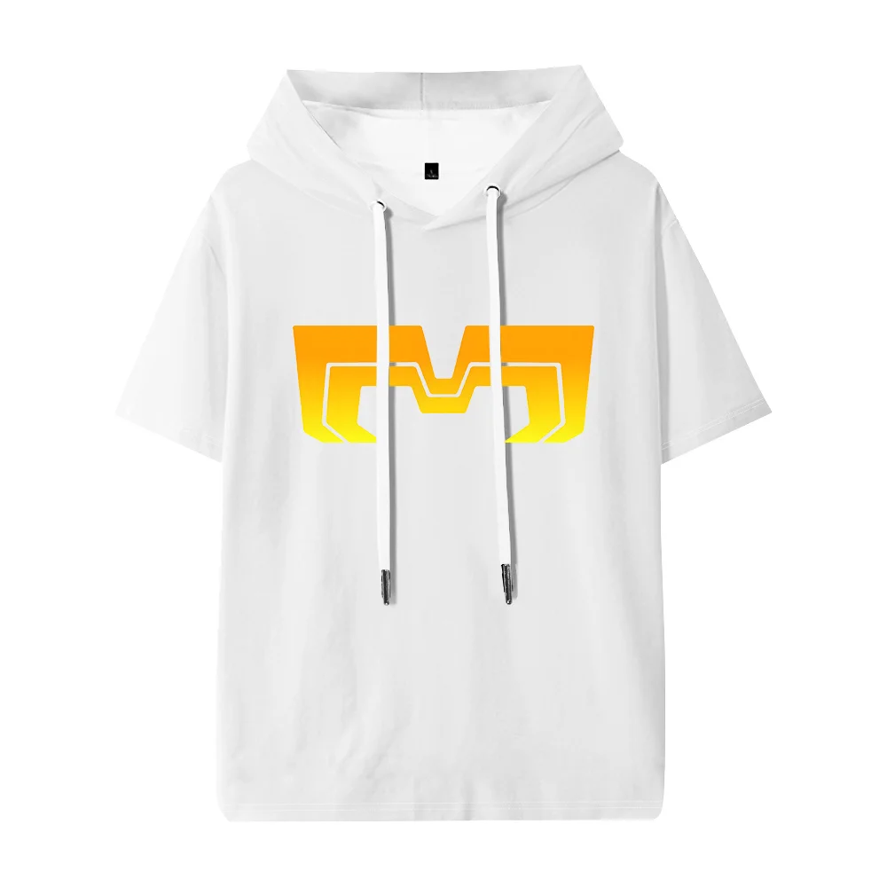 Dispatch Mecha Man Logo Hooded T-shirt Unisex Tee Crewneck Short Sleeve Casual Streetwear Tops