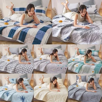 퀼트 용수철 여름 이불, 부드럽고 편안한 세탁 가능한 더블 퀼트, 여왕 통기성 담요, 100 cm, 150 cm, 180 cm, 200cm