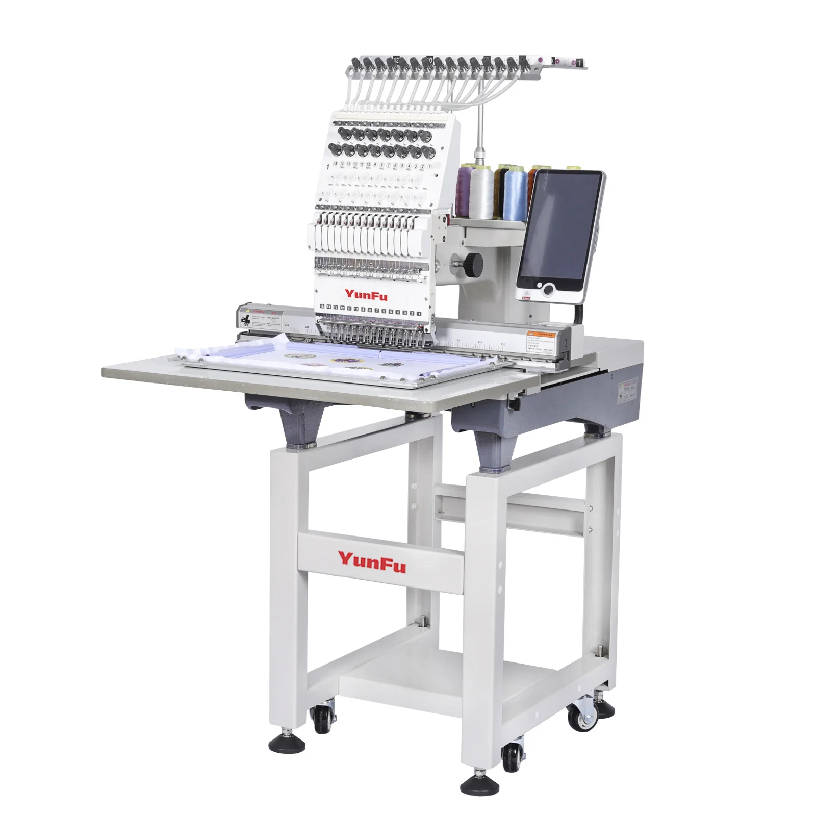 

New 12/15 Automatic Computerized Embroidery Machine 12 Needles 1200 Rpm Speed for Home Retail Use Featuring Motor Bearing Core