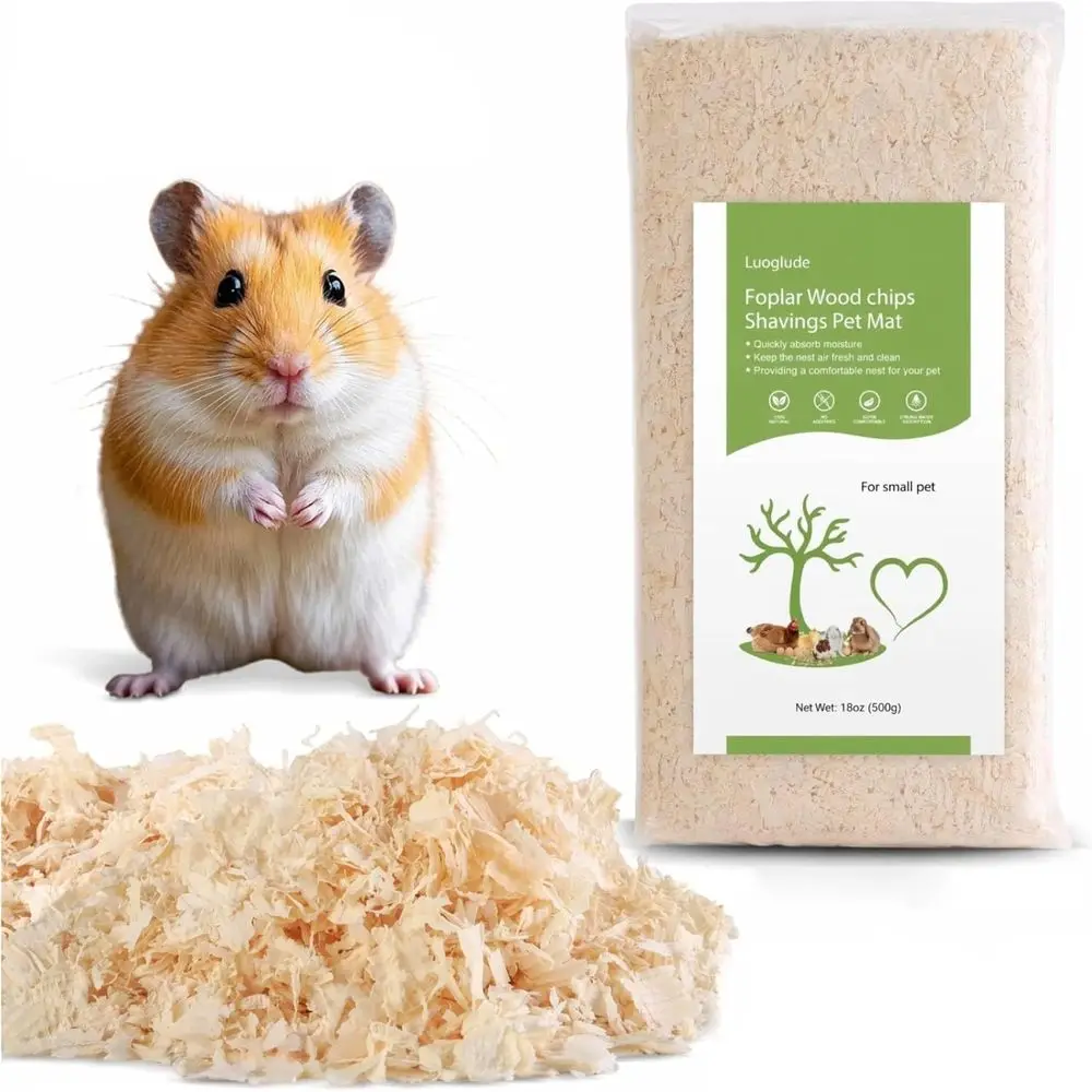 Cama para Mascotas Pequeñas de 18oz, Bajo en Polvo, Control de Olores, Ultra Absorbente para Hámsters, Cobayas, Loros, Conejos, Gerbillas, Ratones y Mascotas Pequeñas