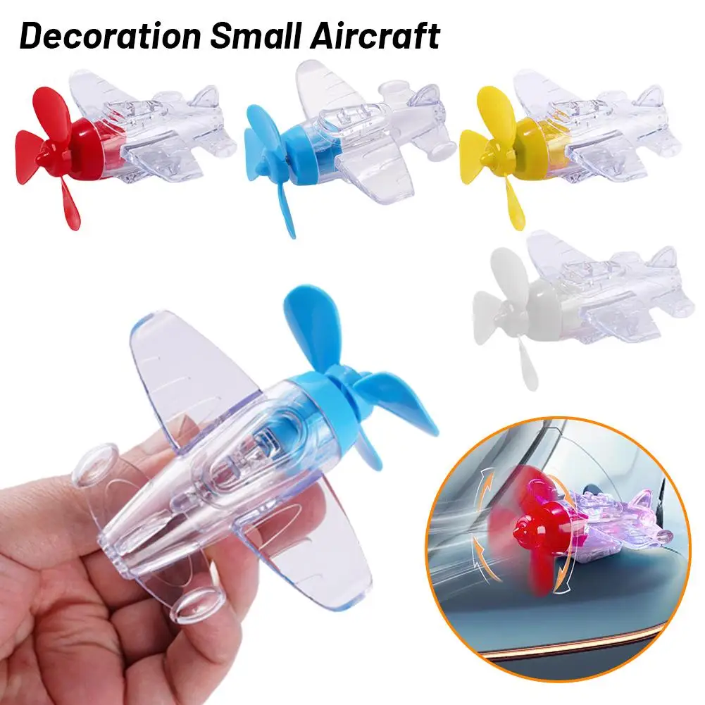 Bicycle Handlebar Dashboard Airplane Auto Plane Toy Ornament Decorative Propeller Small Aircraft Decor For Bike Accession