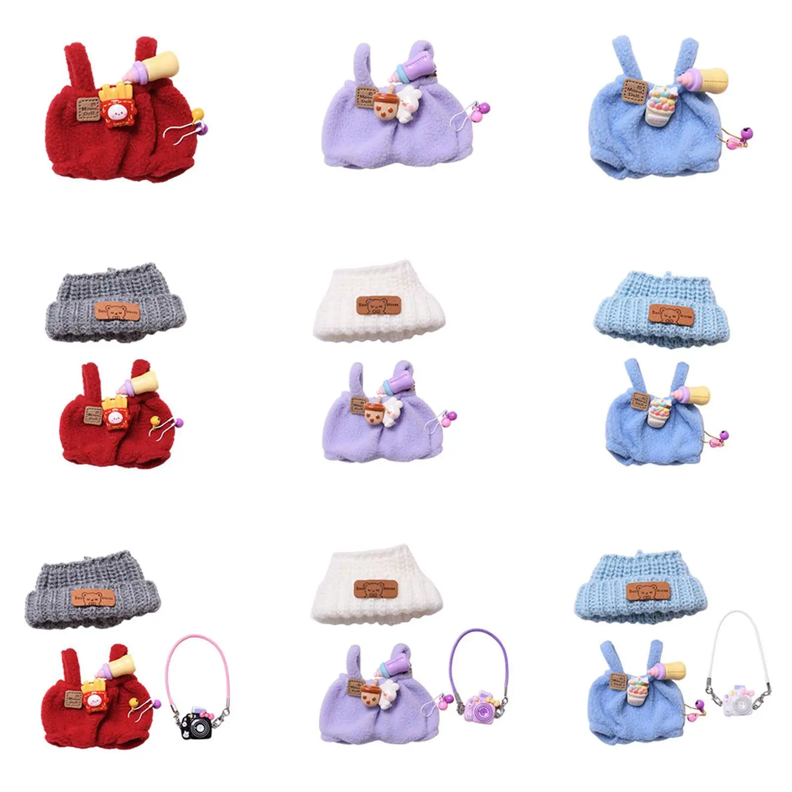 دمية السروال القصير فستان هدايا عيد ميلاد تعليمية للأطفال الديكور التنسيق دمية السراويل ملابس دمية لدمية 6.69 بوصة